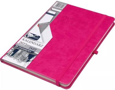 Opakowanie Kalendarz 2022 B5 Tyg. Jazz różowy ELEFANT