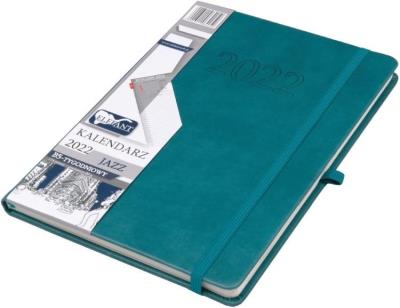 Opakowanie Kalendarz 2022 B5 Tyg. Jazz szmaragdowy ELEFANT