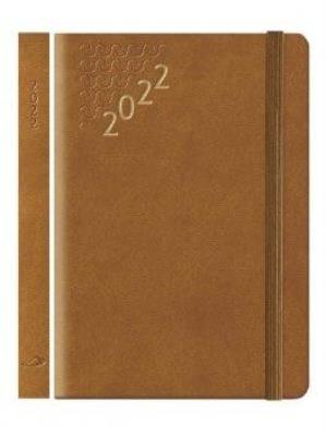 Opakowanie Kalendarz 2022 B7 Flex z gumką brązowy