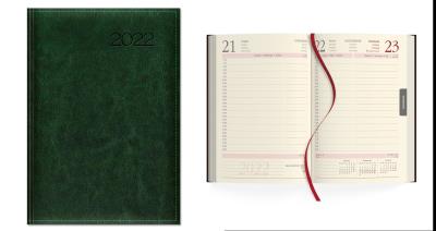 Opakowanie Kalendarz 2022 Dzienny A5 2022 Zieleń SK2-1