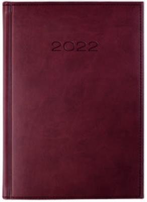 Opakowanie Kalendarz 2022 Dzienny A5 Vivella Bordowy 21D-02