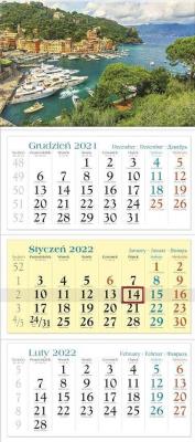 Kalendarz 2022 Trójdzielny Widok KT10. Wydawca: Lucrum. SmakLiter.pl Opakowanie Kalendarz 2022 Trójdzielny Widok KT10