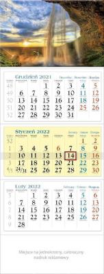 Kalendarz 2022 Trójdzielny Wodospad KT6. Wydawca: Lucrum. SmakLiter.pl Opakowanie Kalendarz 2022 Trójdzielny Wodospad KT6