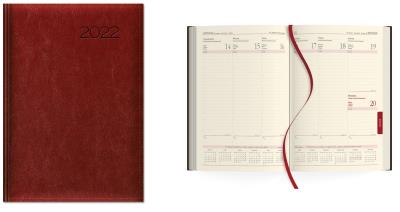 Opakowanie Kalendarz 2022 Tygodniowy B5 2022 Bordo SK0-5