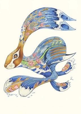 Karnet A131 B6 + koperta Biegnący zając. Wydawca: DM Collection. SmakLiter.pl Opakowanie Karnet A131 B6 + koperta Biegnący zając