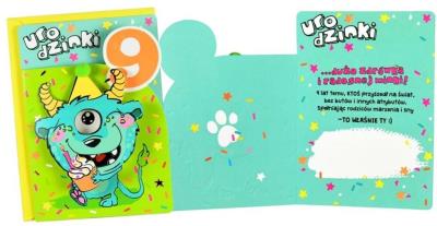 Opakowanie Karnet B6 DK-803 Urodziny 9 stworek