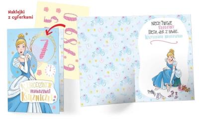 Opakowanie Karnet B6 DSK-023 Urodziny Kopciuszek (w. cyf.)