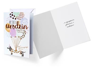 Opakowanie Karnet B6 GS-002 Urodziny jamnik