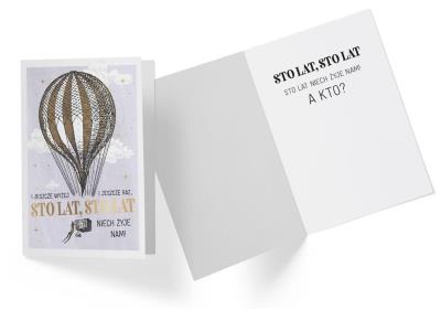 Opakowanie Karnet B6 GS-020 Urodziny balon