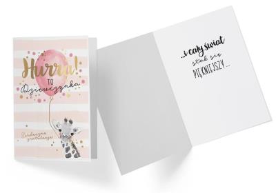 Opakowanie Karnet B6 GS-021 Narodziny dziewczynka