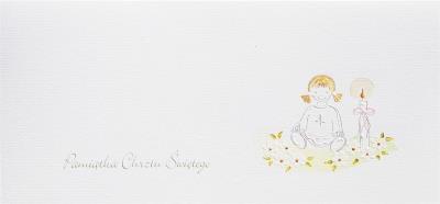 Karnet Chrzest DL C05 - Świeca dziewczynka. Wydawca: MAK. SmakLiter.pl Opakowanie Karnet Chrzest DL C05 - Świeca dziewczynka