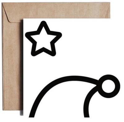 Opakowanie Karnet kw Santa in chimney KZ05