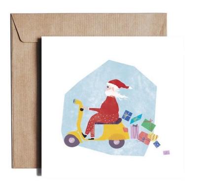 Opakowanie Karnet kw Santa on Vespa ES11