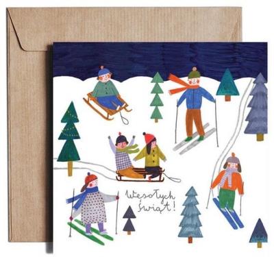 Opakowanie Karnet kw White Christmas DS12