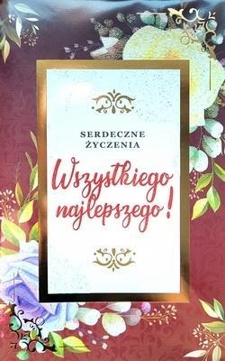 Opakowanie Karnet Najlepsze życzenia 2K - 032