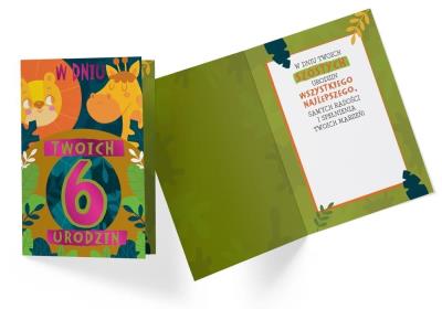 Opakowanie Karnet PR-327 Urodziny 6