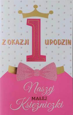 Opakowanie Karnet Roczek dziewczynka 2K - 026