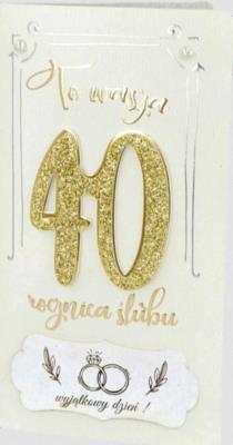 Opakowanie Karnet Rocznica 40 6K - 05