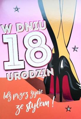 Opakowanie Karnet Urodziny 18 4K - 033