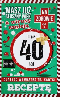 Opakowanie Karnet Urodziny 40 JCX - 003