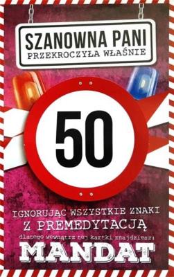 Opakowanie Karnet Urodziny 50 damskie JCX - 014