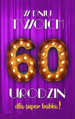 Opakowanie Karnet Urodziny 60 damskie 2K - 017