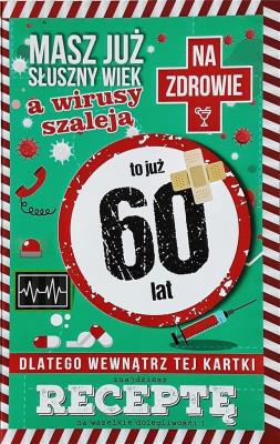 Opakowanie Karnet Urodziny 60 JCX - 005