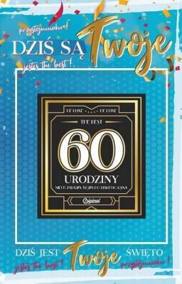Opakowanie Karnet Urodziny 60 męskie + naklejka 2K - 011