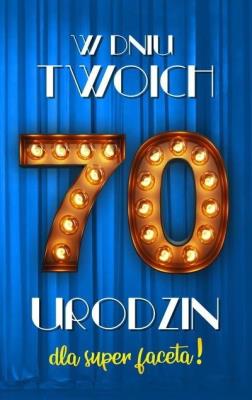 Opakowanie Karnet Urodziny 70 męskie 2K - 024