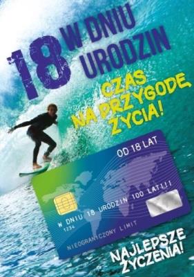 Opakowanie Karnet Urodziny Osiemnastka Gift-M-130