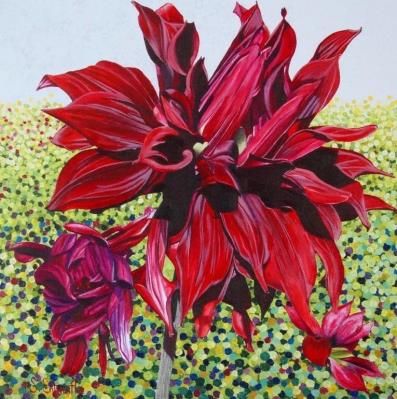 Opakowanie Karnet z kopertą Czarna dalia