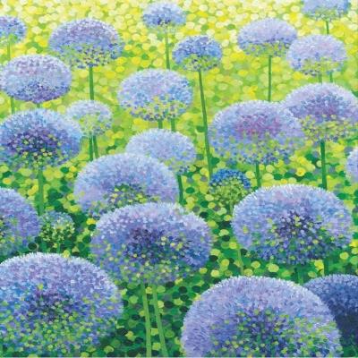 Opakowanie Karnet z kopertą Czosnek błękitny