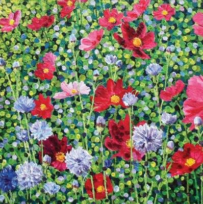 Opakowanie Karnet z kopertą Kosmosy i chabry