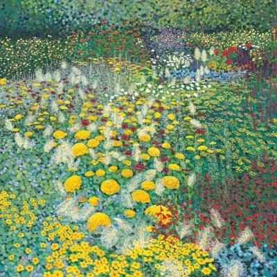 Opakowanie Karnet z kopertą Kwiaty w ogrodzie