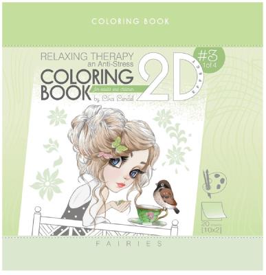 Opakowanie Kolorowanka antystresowa 200x200 Fairies Brokat