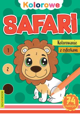 Kolorowe Safari. Autor: Opracowanie zbiorowe. SmakLiter.pl Okładka książki Kolorowe Safari