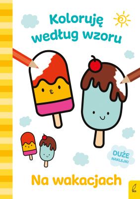 Okładka książki Koloruję według wzoru. Na wakacjach