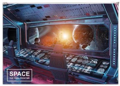Opakowanie Koperta z nadrukiem zip A4 PP Space