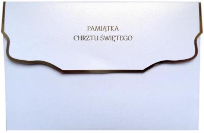 Opakowanie Książeczka welurowa Pamiątka Chrztu Świętego KW-01