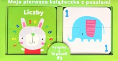 Książka & 10 puzzli liczby. Autor:   Praca zbiorowa. SmakLiter.pl Okładka książki Książka & 10 puzzli liczby