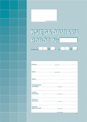Opakowanie Księga obmiaru robót 605-1