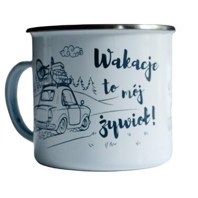 Opakowanie Kubek emaliowany - Wakacje to mój żywioł