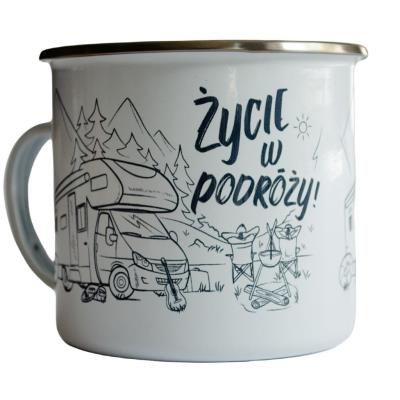 Opakowanie Kubek emaliowany - Życie w podróży!