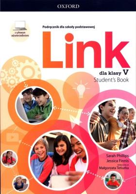 Link 5 Podręcznik z cyfrowym odzwierciedleniem. Autor: Phillips Sarah, Jessica Finnis. SmakLiter.pl Okładka książki Link 5 Podręcznik z cyfrowym odzwierciedleniem