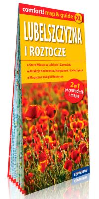 Okładka książki Lubelszczyzna i Roztocze; laminowany map&guide (2w1: przewodnik i mapa)