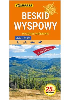 Okładka książki Mapa turystyczna - Beskid Wyspowy 1:50 000 w.2021