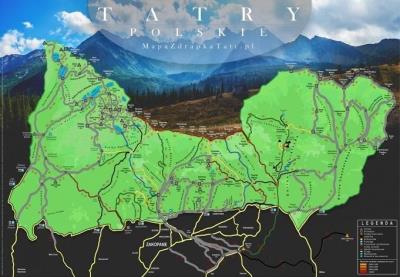 Opakowanie Mapa Zdrapka - Tatry polskie