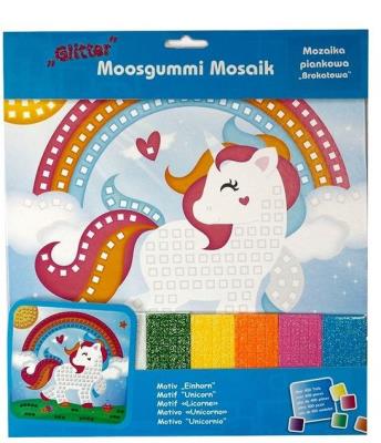 Opakowanie Mozaika piankowa brokatowa Jednorożec