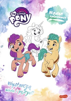 My Little Pony. Wodne kolorowanie. Autor: Opracowanie zbiorowe. SmakLiter.pl Okładka książki My Little Pony. Wodne kolorowanie