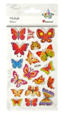 Opakowanie Naklejki wypukłe motylki 18szt